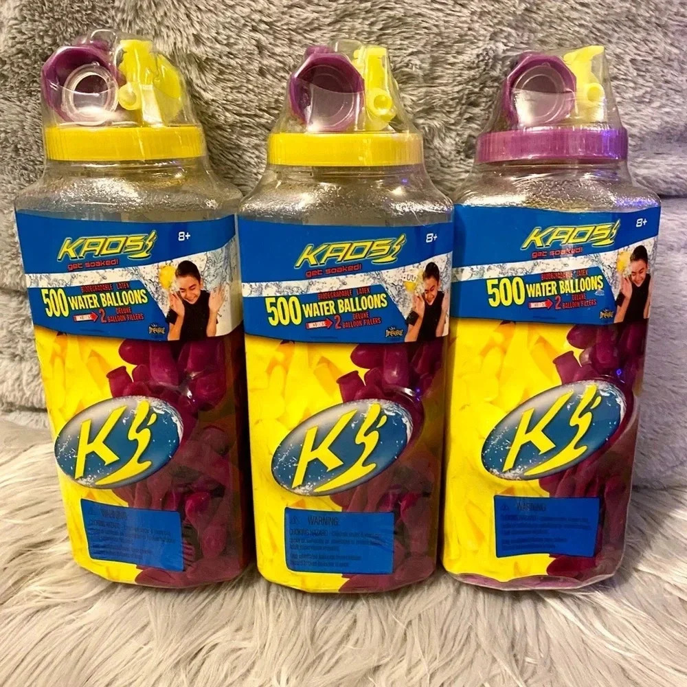 500ct Water Splashers Water Bombs Team Tubes Balloon - 3 pack